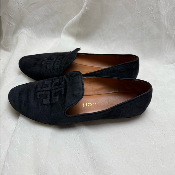 Tory Burch Navy Blue Loafers - Picture 4 of 8